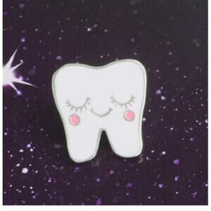 Smiling Tooth  - Tooth Fairy Pin Brooch